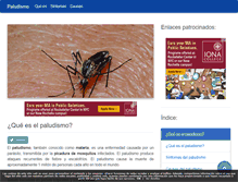 Tablet Screenshot of paludismo.net